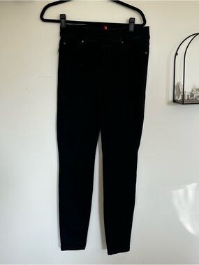 Spanx Black Denim Skinny Jeans Jeggings Size Medium Tall